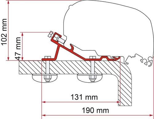 Fiamma Kit Standard F65 / F80 Awning Adapter