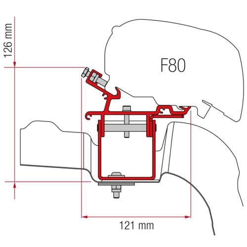 Fiamma Kit VW Crafter Man L3 H3 UK 2017 On F65 / F80 Awning Kit