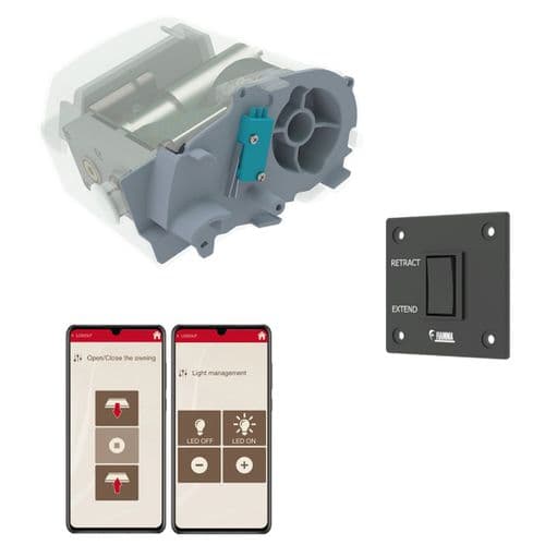 Fiamma Motor Kit Advanced White F80S Awning Motorization