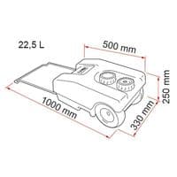 Fiamma Roll Tank 23 Litre Fresh, Water Container 02428A03A - Grasshopper Leisure