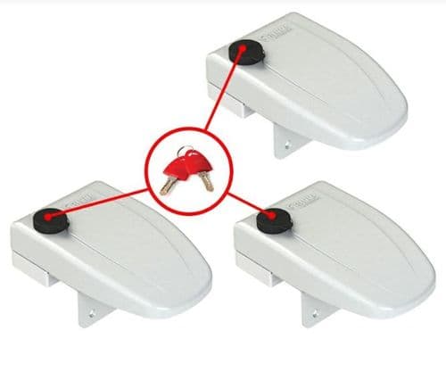Fiamma Safe Door Frame 3 White Caravan Motorhome Locks