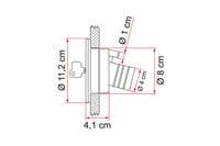 Fiamma Water Filler Cap White 94715-011, campervan motorhome - Grasshopper Leisure