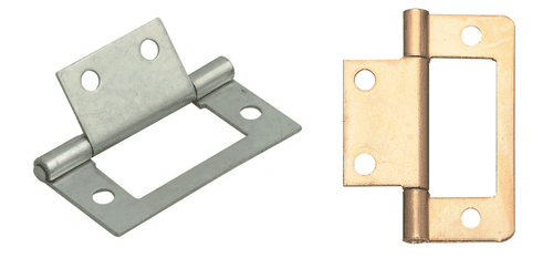 Flat Hinge 50mm - Gold or Sliver coloured