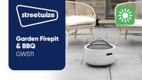 Gardenwize MGO Garden Firepit & BBQ GW511 - Grasshopper Leisure