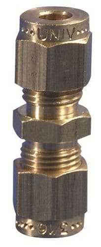 Gas Connector Fitting 1/4" - 5/16" Straight Coupling