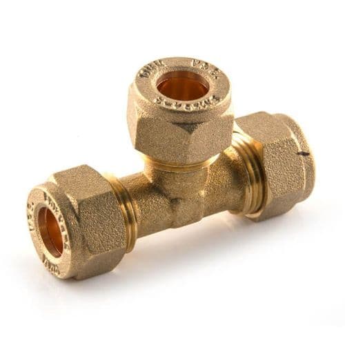 Gas Connector Fitting 8mm (5/16") Equal T