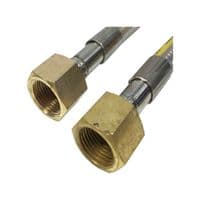 Gaslow 2nd Cylinder Connection 600mm SS Hose 01-4200 - Grasshopper Leisure