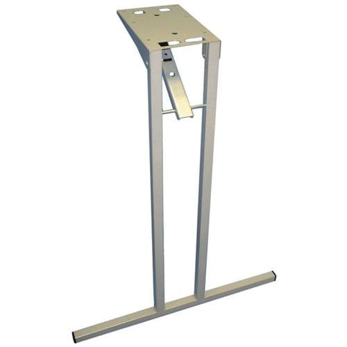 Gemini Square Tube Folding Table Leg 650mm Silversand