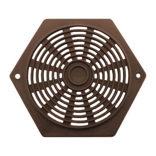Hexagon Air Vent 2-5/8" Brown