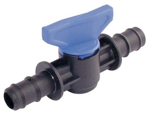 Hose Tail 12mm x Hose Tail 12mm Plastic Ball Valve Inline Tap