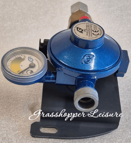 IGT Bulkhead Euro Gas Regulator 8mm Outlet With Manometer