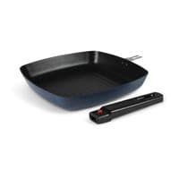 Kampa Dometic Square Frying Pan Midnight 9120001362  - Indoor Outdoor Camping Caravan, Detachable Handle, Camping Cooking equipment - Grasshopper Leisure