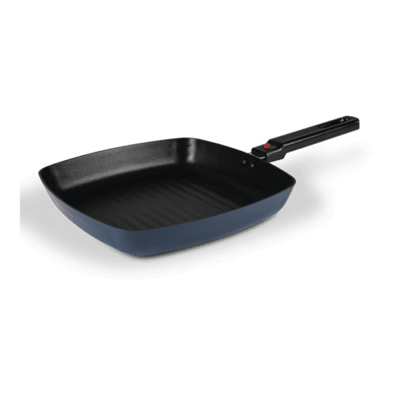 Kampa Dometic Square Frying Pan Midnight 9120001362  - Indoor Outdoor Camping Caravan, Detachable Handle, Camping Cooking equipment - Grasshopper Leisure