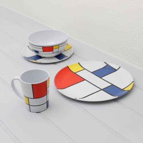 Leisurewize 16 Piece Melamine Set - De Stijl