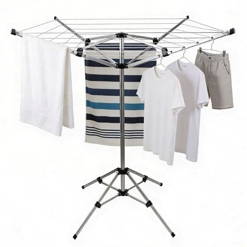 Leisurewize 4 Arm Rotary Clothes Airer / Washing Line With Pegs