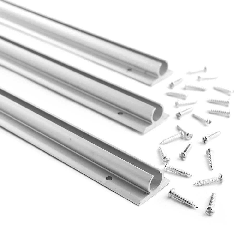 1.2 metre long FIGURE 8 PLASTIC DRIVEAWAY AWNING RAIL CHANNEL