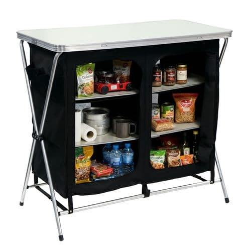 Leisurewize Canvas Larder/Table Camping Storage