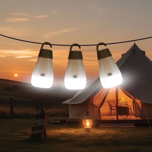Leisurewize Colour Changing LED Camping Orb Light Set