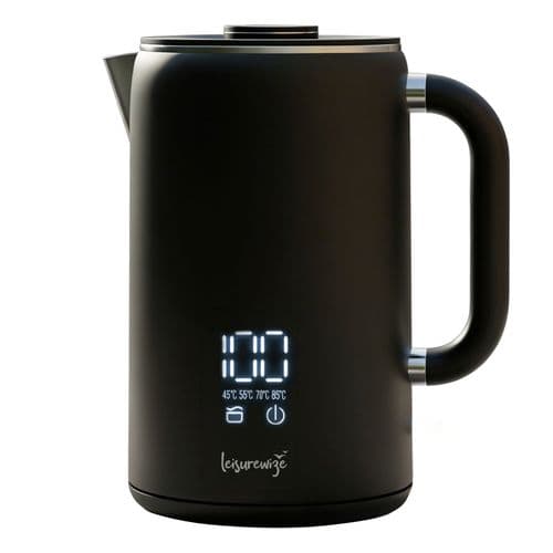 Leisurewize Sleek LED Kettle Black Low Wattage