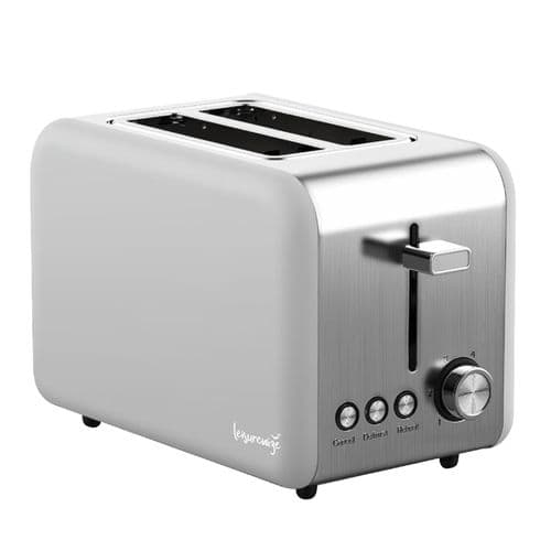 Leisurewize Sleek Toaster Grey Low Wattage