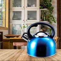 Liberty Leisure Blue 2.5 Litre Whistling Kettle - Grasshopper Leisure