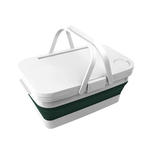 Lifestyle Collapsible Picnic Basket Cooler And Table