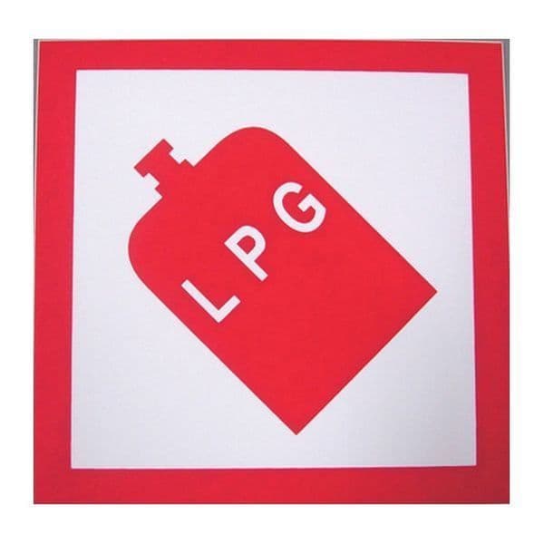 LPG Gas Warning Sticker For Caravans, Campervans, Motorhomes ...