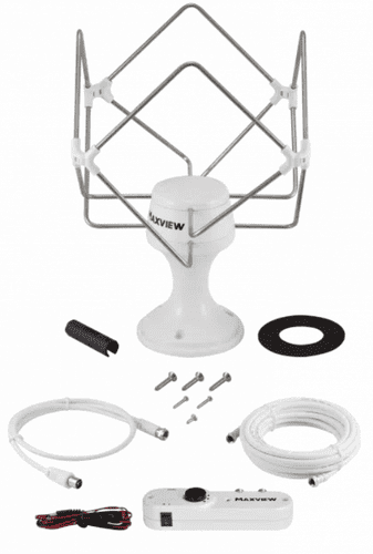 Maxview Omnimax Pro Omni-directional Mobile TV Aerial 12/24V - White / Grey