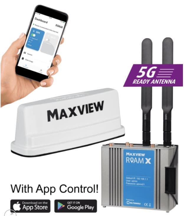 Maxview Roam X Campervan 3G 4G WiFi System MXL057 White - Grasshopper ...