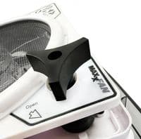 Maxxair Maxxfan Deluxe Compact Tint Roof Vent Fan With Remote Control 280 x 280mm - Grasshopper Leisure