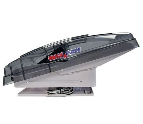 Maxxair Maxxfan Deluxe Compact Tint Roof Vent Fan With Remote Control 280 x 280mm