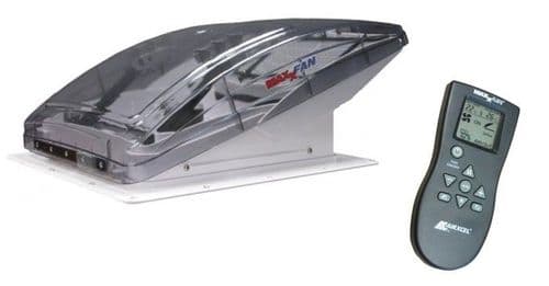 Maxxair Maxxfan Deluxe Tinted Roof Vent Fan With Remote Control 400 x 400mm