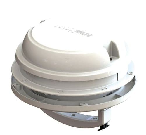 Maxxair Maxxfan Dome Roof Vent With 12v Fan - White