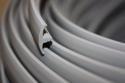 Mid Grey Knock On 15mm Edging T Trim (per metre)
