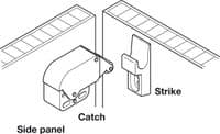 Mini Auto Latch, Handles, Knobs & Catches, Campervan Construction, DIY Equipment for Motorhome, Campervan and Caravan - Grasshopper Leisure