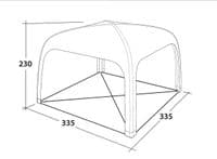 Outwell AIR Shelter Gazebo 111222 - Grasshopper Leisure
