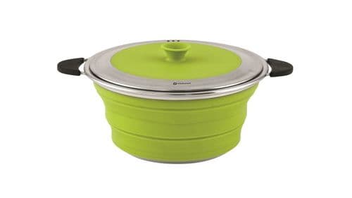 Outwell Collaps Pot With Lid M 2.5L Lime Green