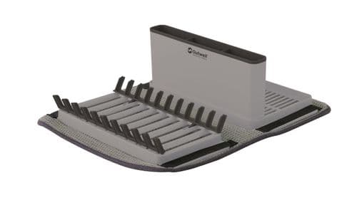 Outwell Dunton Foldable Dish Rack With Sponge Drain