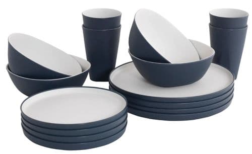 Outwell Gala 4 Person Dinner Set Navy Night
