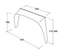 Outwell Lounge Shelter Vehicle Connector L 111356 - Grasshopper Leisure