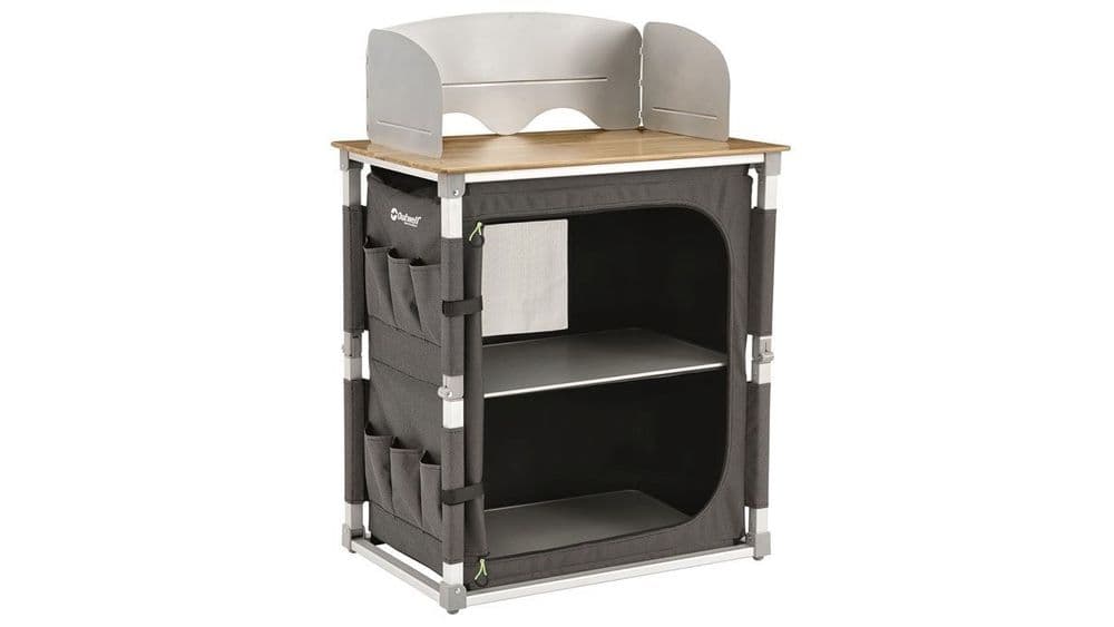 Outwell Padres Kitchen Table with Bamboo Table Top 530051, Camping