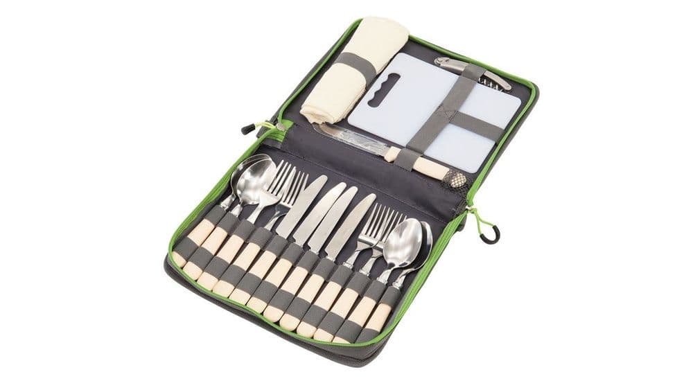 Outwell Picnic Camping Cutlery Set, Camping Tableware, Garden Tableware