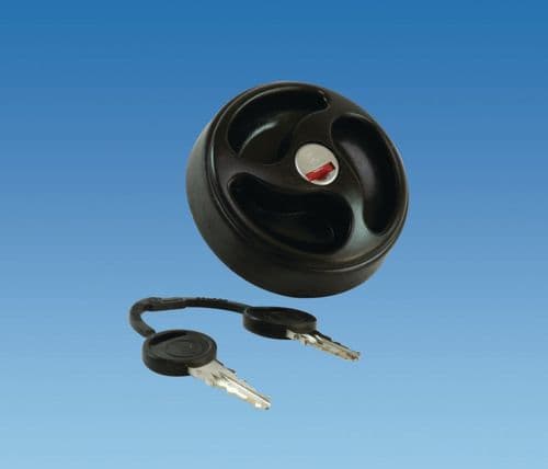 PART - Zadi Water Tank Cap With Barrel And Keys - Black