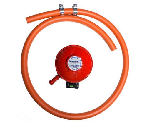Propane 27mm Clip On Gas BBQ Regulator & Hose SET