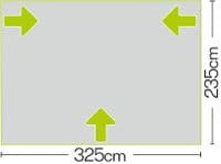 Quest Falcon 325 AIR Caravan Porch Awning A3502A - Grasshopper Leisure