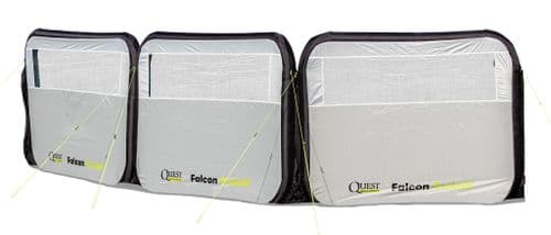 Quest Falcon Air Shield 500 Inflatable Air Windbreak (3 Panels) - Grasshopper Leisure