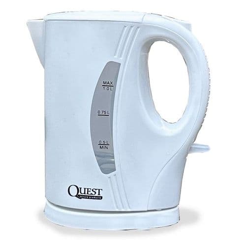 Quest Scotsman 1 Litre Low Wattage Cordless Kettle - White