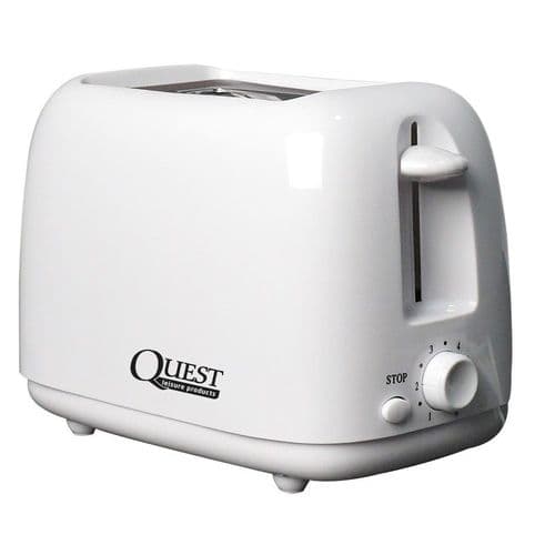 Quest Scotsman 2 Slice Toaster Low Wattage - White