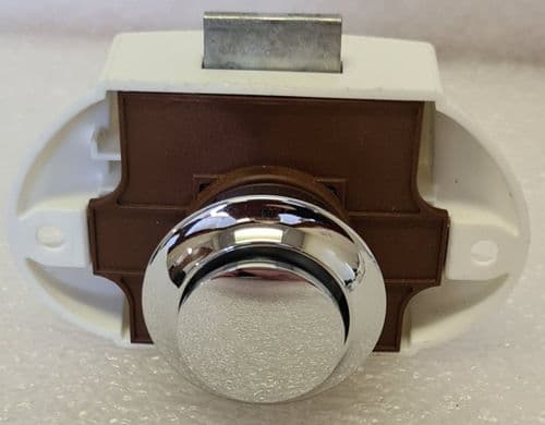 Regular Chrome (Effect) 15mm Push Button Door Catch