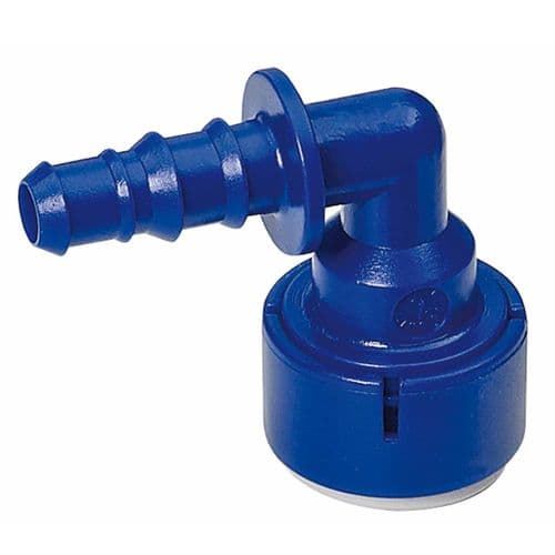 Reich UniQuick Push Fit 12mm Angled Connector - 10/12mm Barb
